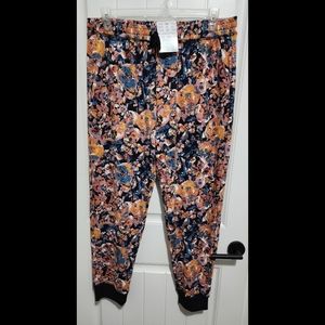 Lularoe Jax joggers NWT sweat pants 2XL floral NEW 2X